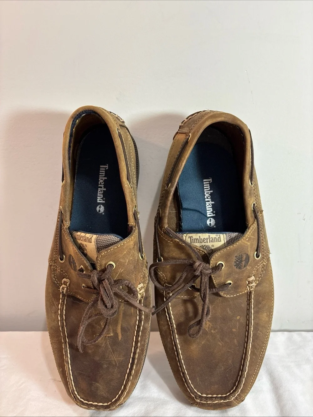 Timberland Men's Brown Leather Boat Shoes. 9/5